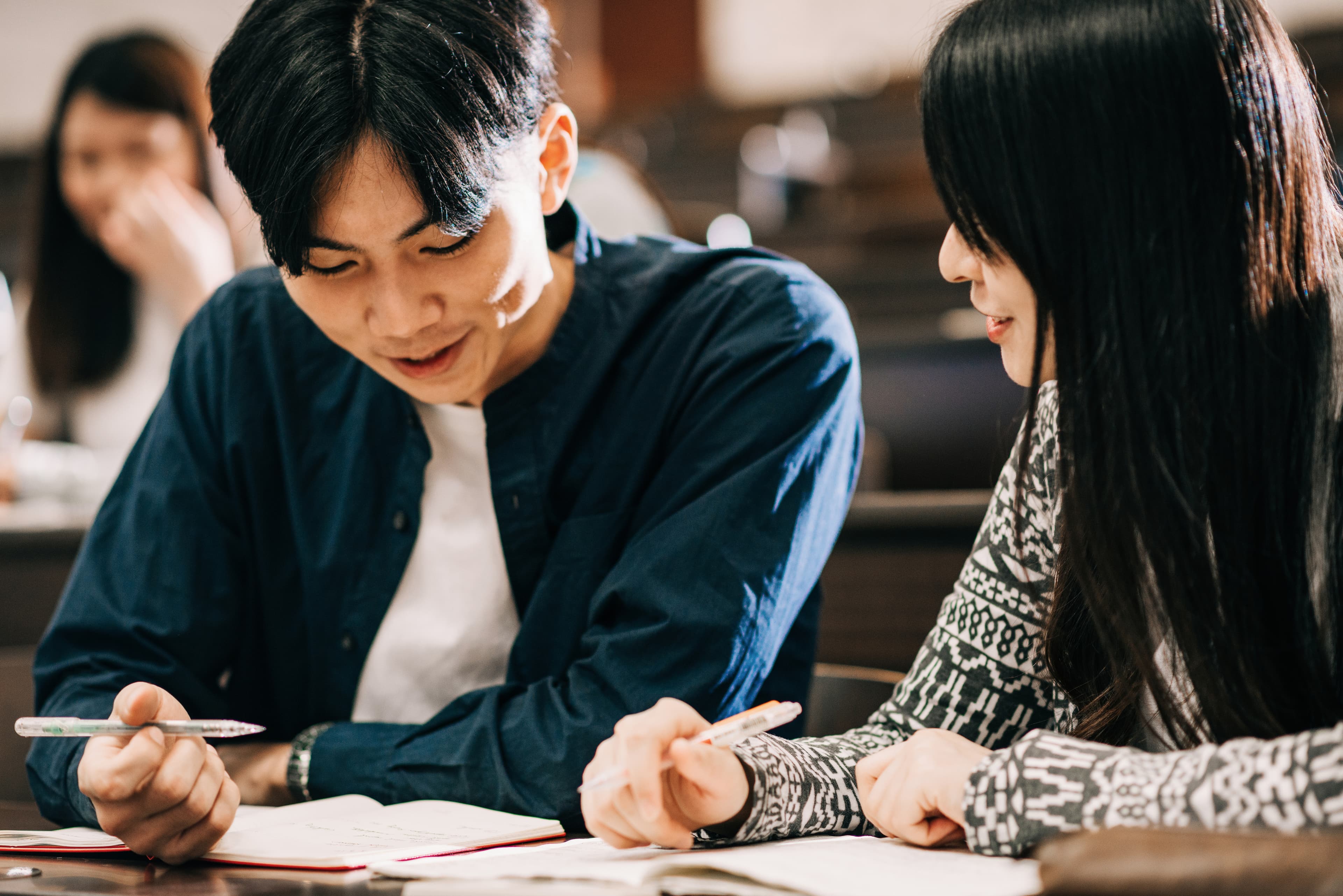 Young professionals learning together