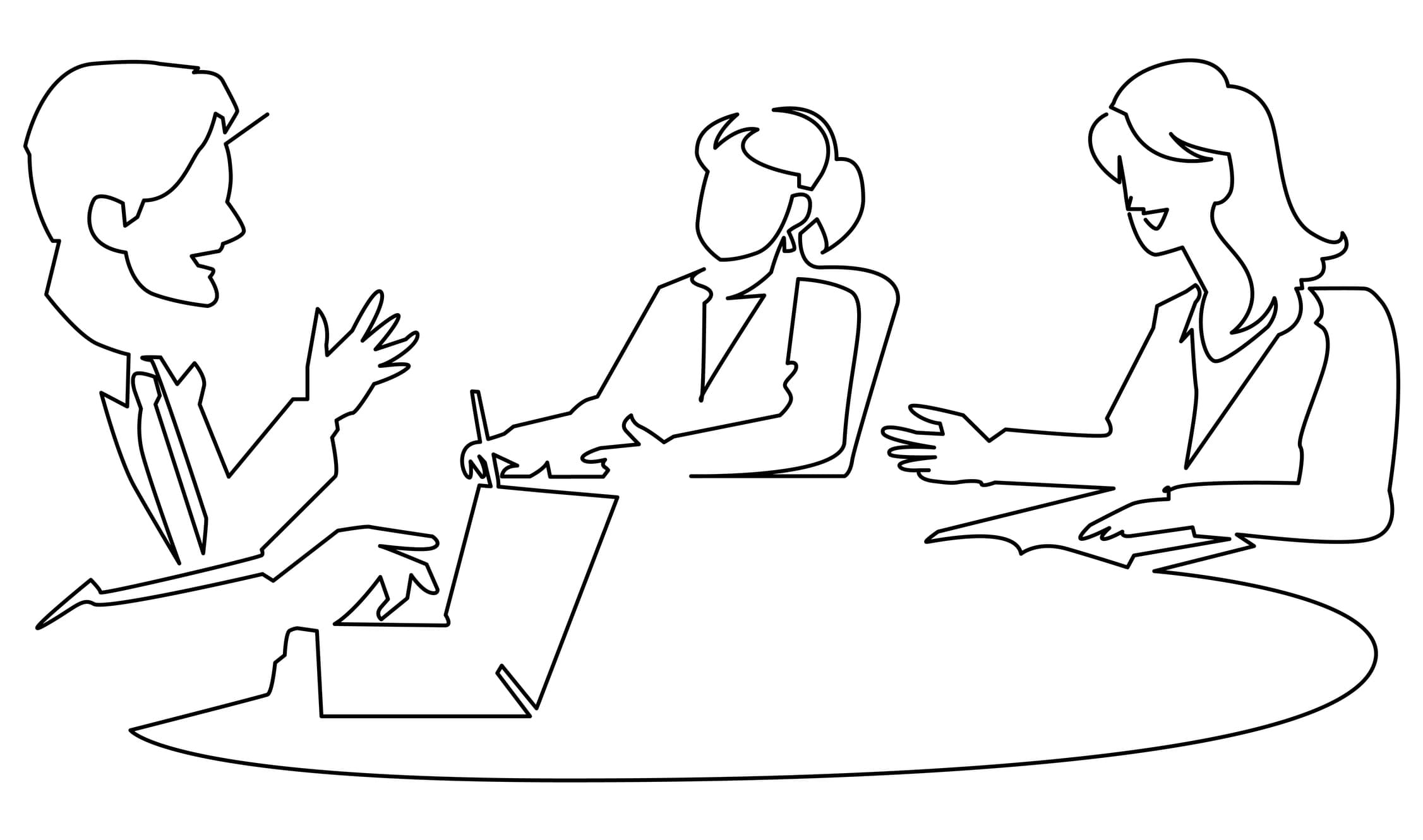 Team discussion illustration