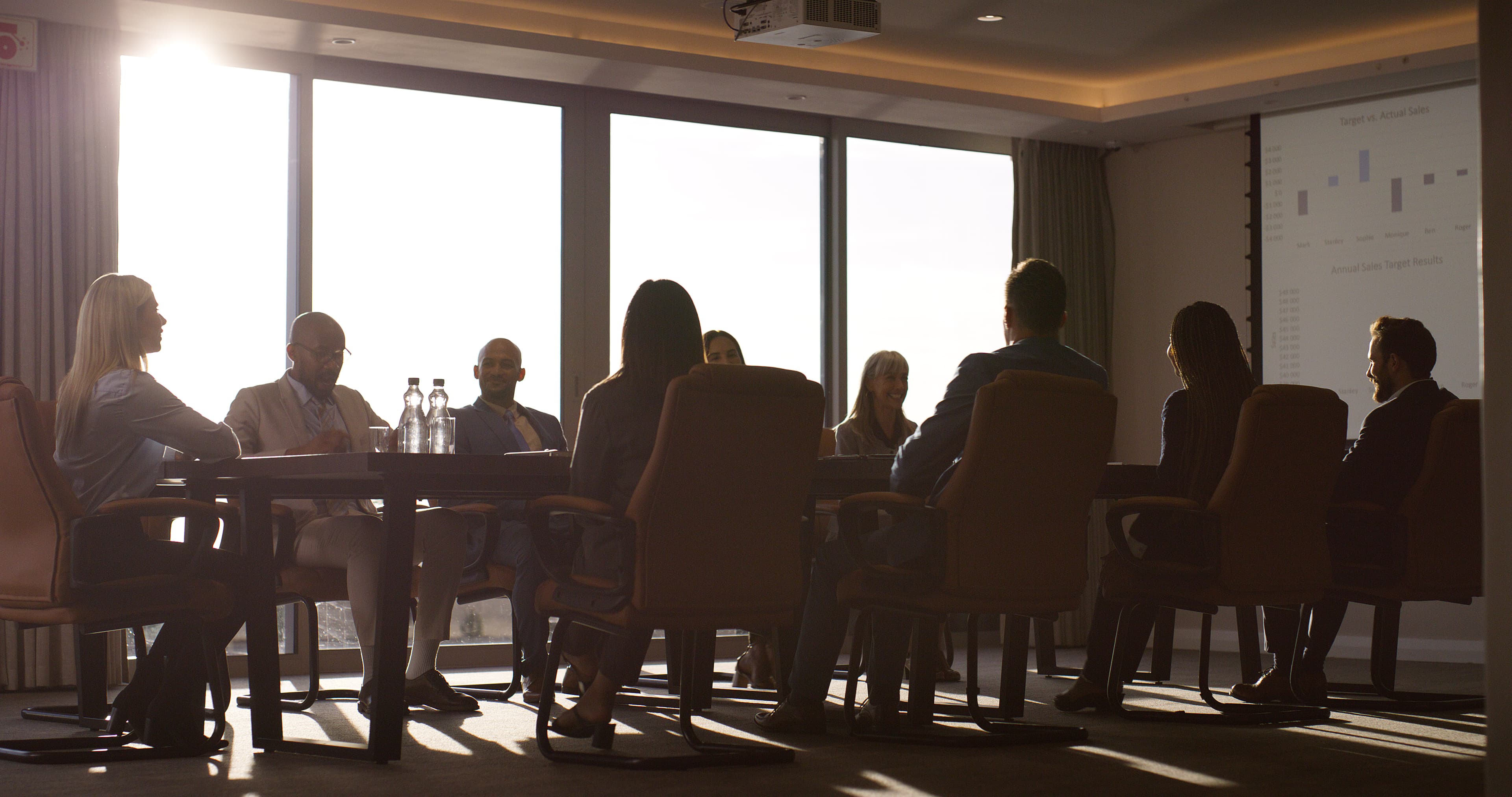 Business team meeting in conference room